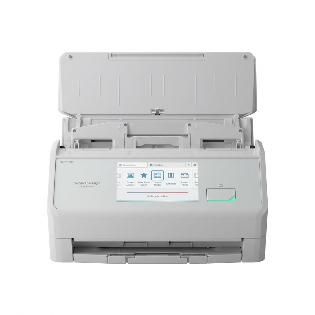 ScanSnap iX2500 Premium Wireless or USB High-Speed Cloud Enabled Document, Photo & Receipt Scanner with Large 5" Touchscreen for Mac or PC, Includes 4-Year Protection Plan