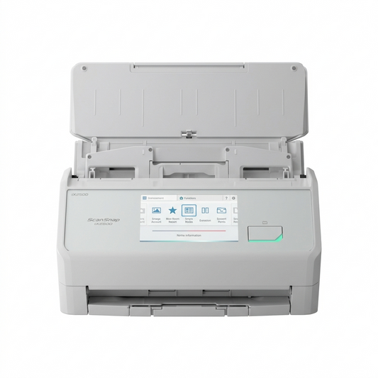 ScanSnap iX2500 Premium Wireless or USB High-Speed Cloud Enabled Document, Photo & Receipt Scanner with Large 5" Touchscreen for Mac or PC, Includes 4-Year Protection Plan