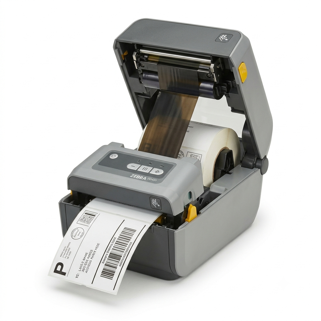 Zebra ZD421 Thermal Shipping Label Printer 4" | 203 DPI | No Ink Required | 4x6 | USB, Ethernet | 2 Year Warranty | Thermal Transfer | Drop Cartridge