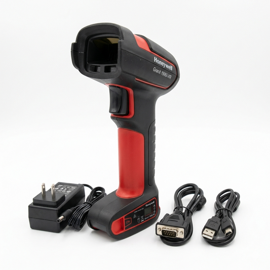 Honeywell 1980IFR-3SER Granit 1980i Industrial Wired Area Imaging Scanner with Vibrator for 1D/2D Barcode, SER Kit, RS232, 5V EXT Power, Red/, Black