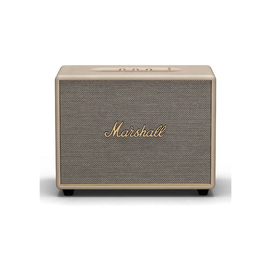 Marshall Woburn III Bluetooth Home Speaker - Loud Stereo Sound with Bass and Treble Controls | Plug-in Powered | Record Player Compatible | HDMI, RCA, 3.5mm Aux Inputs - Cream