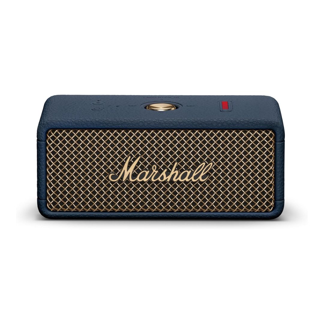 Marshall Emberton III Portable Bluetooth Speaker - Rugged Waterproof/Dust-Proof Design | Loud Stereo Sound, Deep Bass | Compact and Wireless for Travel and Outdoors - Midnight Blue