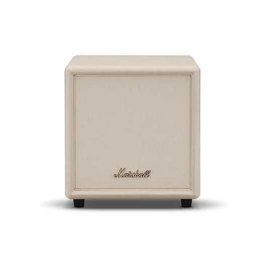 Marshall Heston Sub 200 Subwoofer - Deep Bass for TV, Movies, and Music | Bluetooth LE and RCA Mono Connectivity - Cream