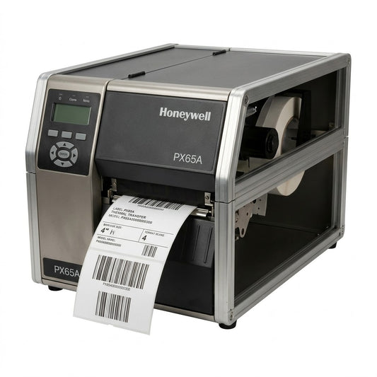 Honeywell PX65A Industrial Label Printer 300 DPI, Ethernet Thermal Transfer Barcode Printer 4" Industrial Printing for Manufacturing, Logistics, Warehouse, Shipping, PX65A00000000300