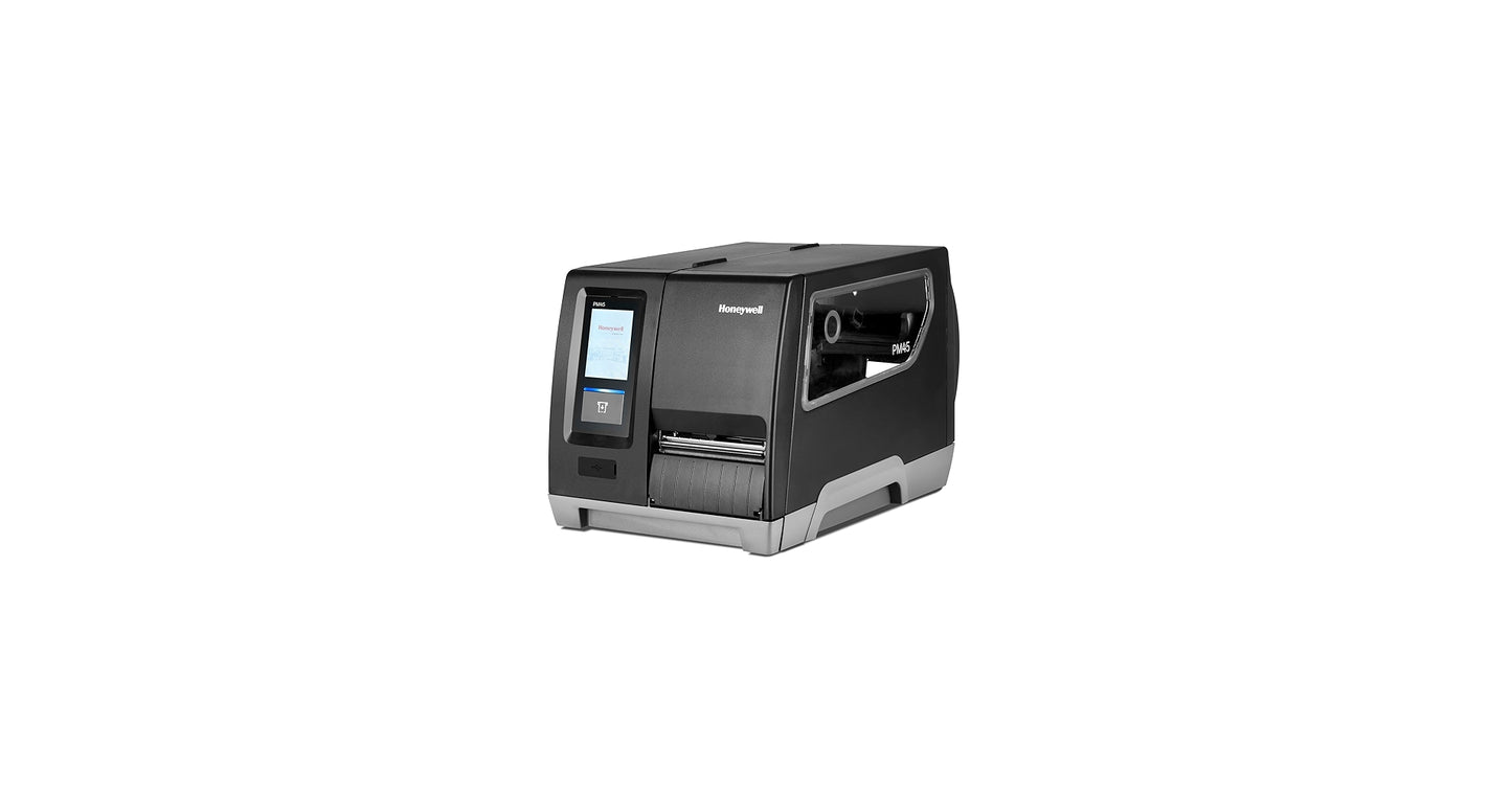Honeywell PM45A Industrial Thermal Transfer Label Printer, 203 DPI, Icon Display, Ethernet Connectivity, Fixed Hanger, US Power Cord,PM45A00000000201,Includes Print Plus Service SVCPM45-WPR2