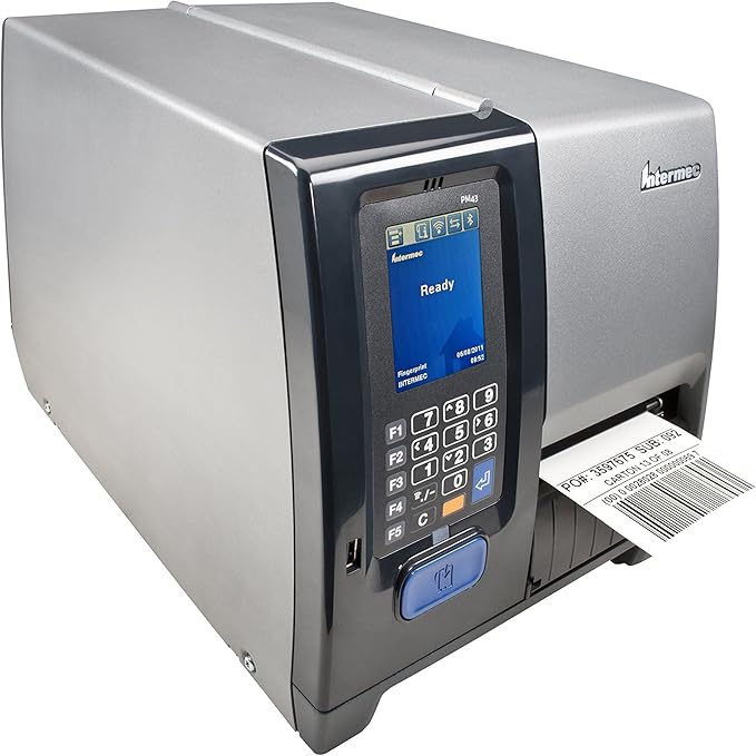 Honeywell PM43A PM43A11000040201 PM43 Industrial Thermal Transfer Label Printer, 4" Print Width, Metal Chassis, Fast Print Speeds, Multi-Interface Connectivity, For Warehouse, Shipping & Manufacturing