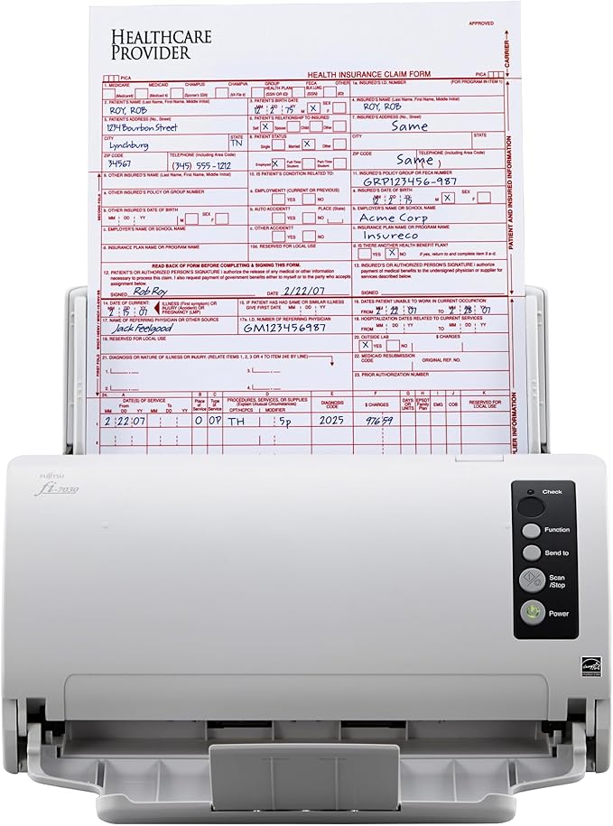 Fujitsu Fi-7030 Color Duplex Professional Document Scanner