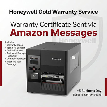 Honeywell PD45C Industrial Thermal Transfer & Direct Thermal Label Printer, 4-inch Shipping & Barcode Printer, 203 DPI USB/Serial/Ethernet Model with Color LCD Keypad, PD4500C0010000200