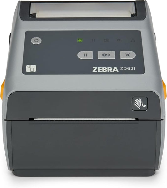 ZEBRA ZD621 Thermal Shipping Label Printer 4"| 203 DPI | No Ink Required | 4x6 | USB, Serial, Ethernet, Tap to Print NFC | 2 Year Warranty | UPS/USPS/FedEx | Direct Thermal