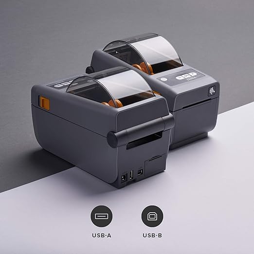 Zebra ZD410 Direct Thermal Desktop Monochrome Printer Print Width of 2 in USB Connectivity ZD41022-D01000EZ