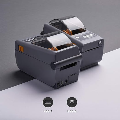 Zebra ZD410 Direct Thermal Desktop Monochrome Printer Print Width of 2 in USB Connectivity ZD41022-D01000EZ