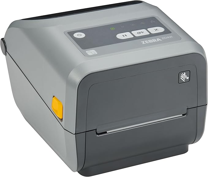 Zebra ZD421 Thermal Shipping Label Printer 4" | 203 DPI | No Ink Required | 4x6 | USB, Ethernet | 2 Year Warranty | Thermal Transfer | Drop Cartridge