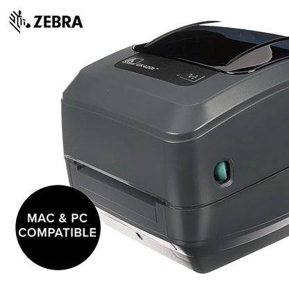 Zebra GK420t Thermal Transfer Desktop Printer Print Width of 4 in USB and Ethernet Port Connectivity GK42-102210-000