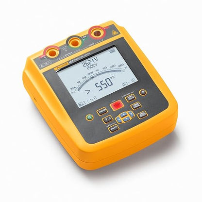 Fluke 1537, Insulation Tester, for Frontline Industrial and Electrical Insulation Testing, Test Voltages from 250 V to 2500 V and Resistance Measurements up to 500 GΩ