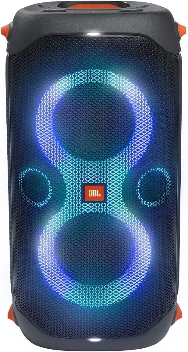JBL PartyBox 110 - Portable Party Speaker with Built-in Lights, Powerful Sound and deep bass, Black Including Winguard Protective Dust Cover