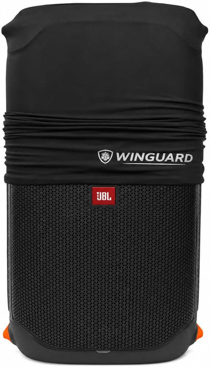JBL PartyBox 110 - Portable Party Speaker with Built-in Lights, Powerful Sound and deep bass, Black Including Winguard Protective Dust Cover