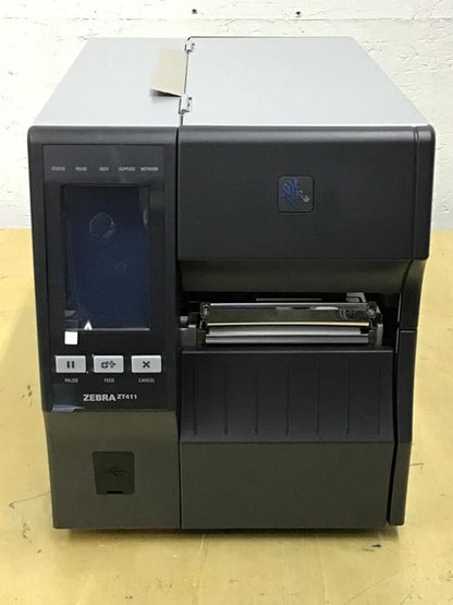 ZEBRA ZT411 Thermal Transfer Industrial Printer 203 dpi Print Width 4 Inches Features Serial, USB, Ethernet, and Bluetooth Connecting Options ZT41142-T010000Z