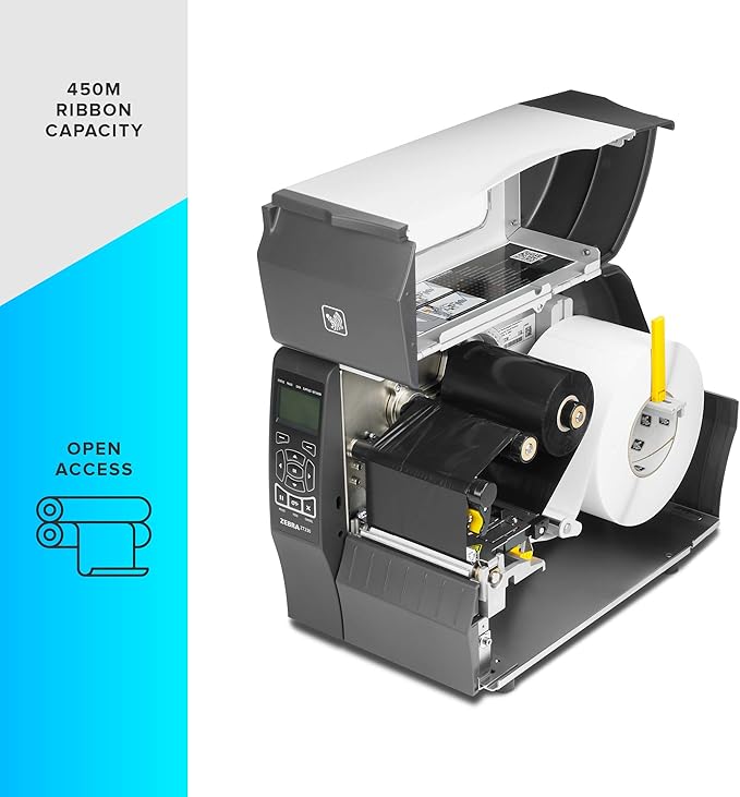 ZEBRA ZT230 Thermal Transfer Industrial Printer 300 dpi Print Width 4 in Serial USB Ethernet ZT23043-T01200FZ