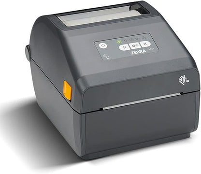 ZEBRA ZD421 Direct Thermal Desktop Printer - 203 dpi, 4" Print Width & 802.11ac Connectivity - Wireless Printer Compatible with Bluetooth, WiFi & USB-A/B - No Thermal Ribbon Required