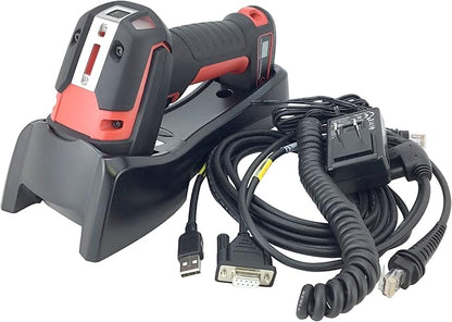 1991i-SR (Standard Range) Ultra-Rugged Industrial-Grade Cordless Bluetooth Barcode Scanner (1D, 2D, QR and PDF), Includes Power Supply, RS232 Cable and Industrial-Grade USB Cable